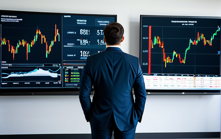 A professional financial analyst, fully clothed in a modest business suit, stands in a modern, sleek office, observing a large, dynamic digital screen displaying several investment charts. Each chart, while representing a different asset class, is depicted with synchronized downward trends during a simulated market crisis, visually emphasizing their hidden correlations. The analyst's expression is thoughtful and insightful, realizing the deceptive nature of superficial diversification. The scene is lit with cool, professional ambient light, highlighting the serious atmosphere. professional photography, high resolution, perfect anatomy, correct proportions, natural pose, well-formed hands, proper finger count, natural body proportions, safe for work, appropriate content, fully clothed, professional dress, family-friendly.